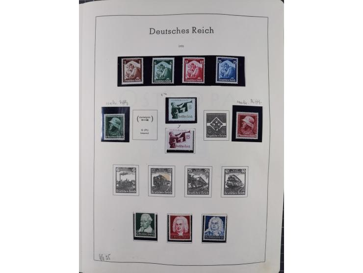 1872/1966, gestempelte und postfrische/ungebrauchte alte Sammlung in zwei Vordruckalben, ab Deutsches Reich gestempelt in den