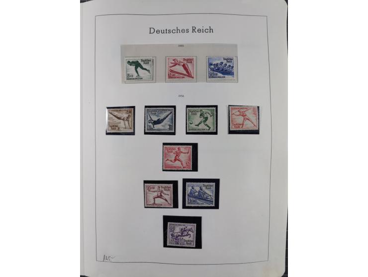 1872/1966, gestempelte und postfrische/ungebrauchte alte Sammlung in zwei Vordruckalben, ab Deutsches Reich gestempelt in den