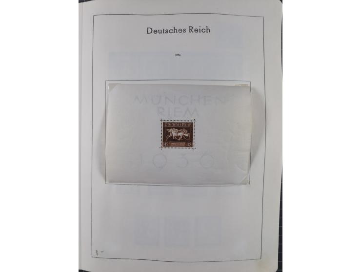 1872/1966, gestempelte und postfrische/ungebrauchte alte Sammlung in zwei Vordruckalben, ab Deutsches Reich gestempelt in den