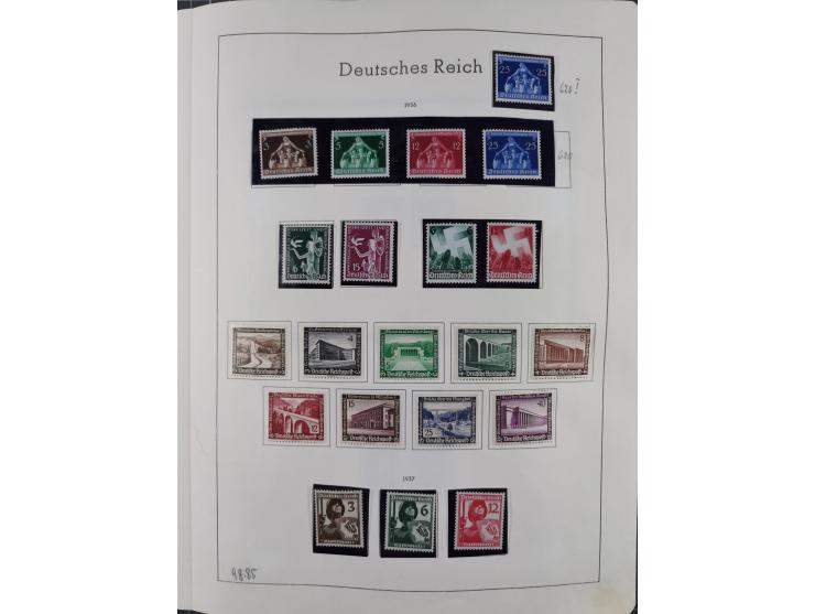 1872/1966, gestempelte und postfrische/ungebrauchte alte Sammlung in zwei Vordruckalben, ab Deutsches Reich gestempelt in den