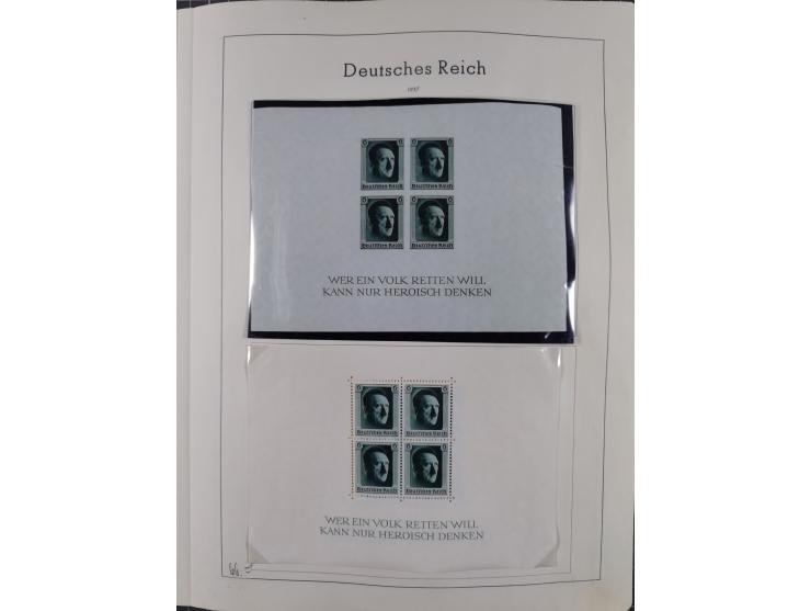 1872/1966, gestempelte und postfrische/ungebrauchte alte Sammlung in zwei Vordruckalben, ab Deutsches Reich gestempelt in den