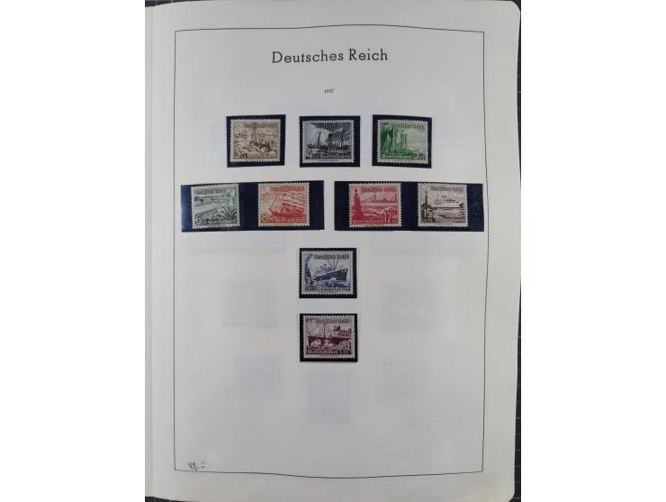 1872/1966, gestempelte und postfrische/ungebrauchte alte Sammlung in zwei Vordruckalben, ab Deutsches Reich gestempelt in den