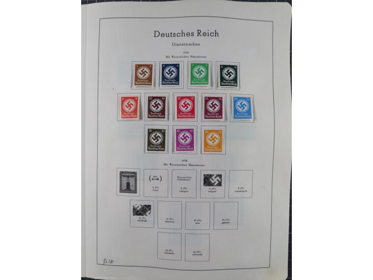 1872/1966, gestempelte und postfrische/ungebrauchte alte Sammlung in zwei Vordruckalben, ab Deutsches Reich gestempelt in den