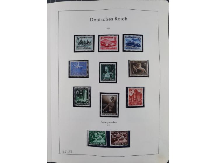 1872/1966, gestempelte und postfrische/ungebrauchte alte Sammlung in zwei Vordruckalben, ab Deutsches Reich gestempelt in den