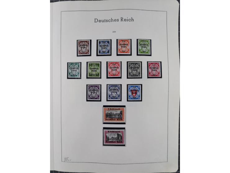 1872/1966, gestempelte und postfrische/ungebrauchte alte Sammlung in zwei Vordruckalben, ab Deutsches Reich gestempelt in den