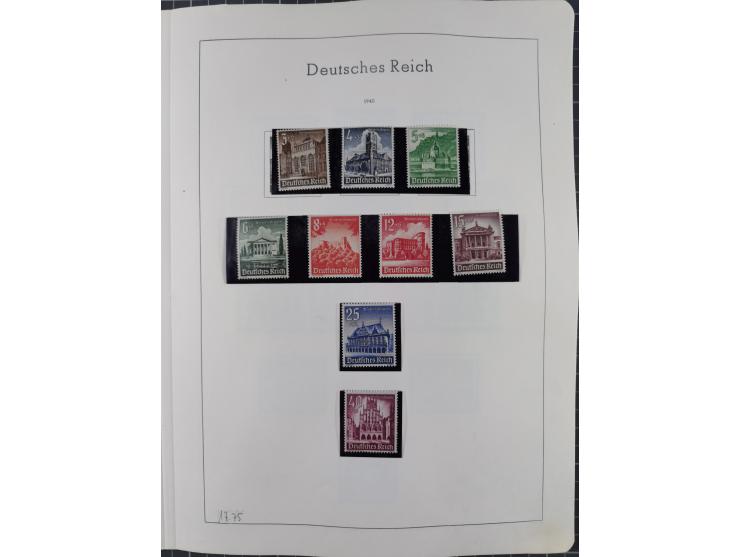 1872/1966, gestempelte und postfrische/ungebrauchte alte Sammlung in zwei Vordruckalben, ab Deutsches Reich gestempelt in den