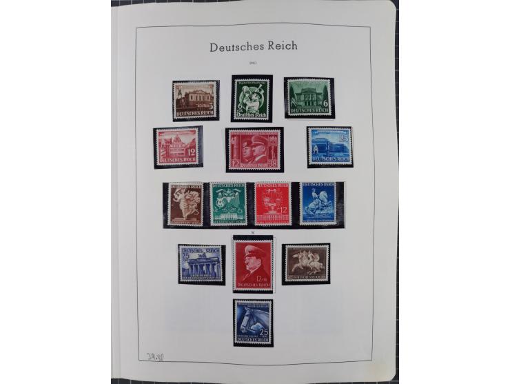 1872/1966, gestempelte und postfrische/ungebrauchte alte Sammlung in zwei Vordruckalben, ab Deutsches Reich gestempelt in den
