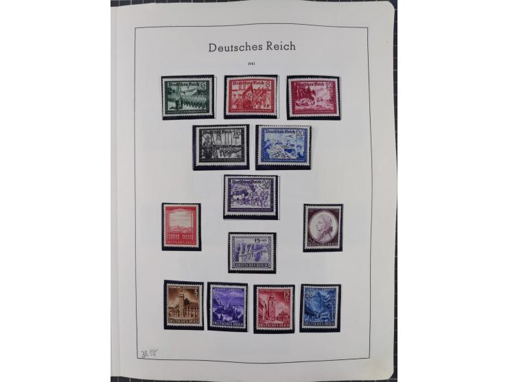 1872/1966, gestempelte und postfrische/ungebrauchte alte Sammlung in zwei Vordruckalben, ab Deutsches Reich gestempelt in den