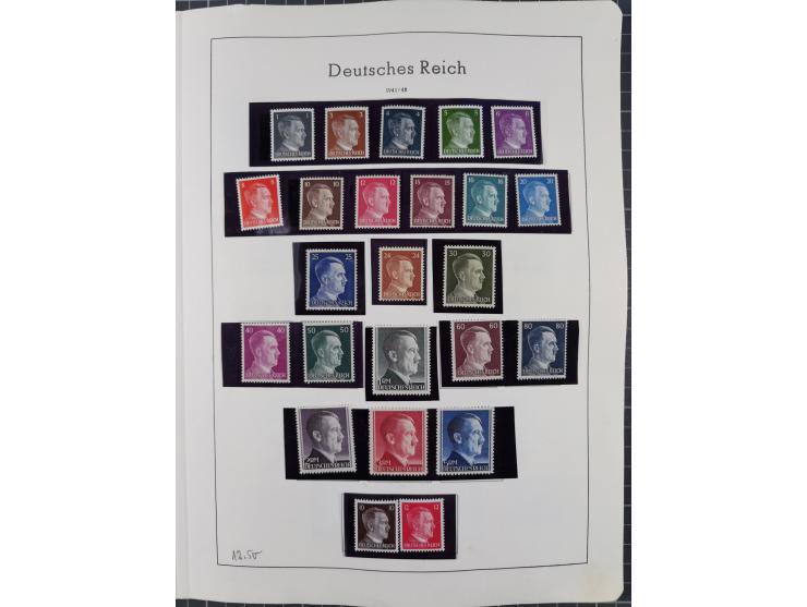 1872/1966, gestempelte und postfrische/ungebrauchte alte Sammlung in zwei Vordruckalben, ab Deutsches Reich gestempelt in den