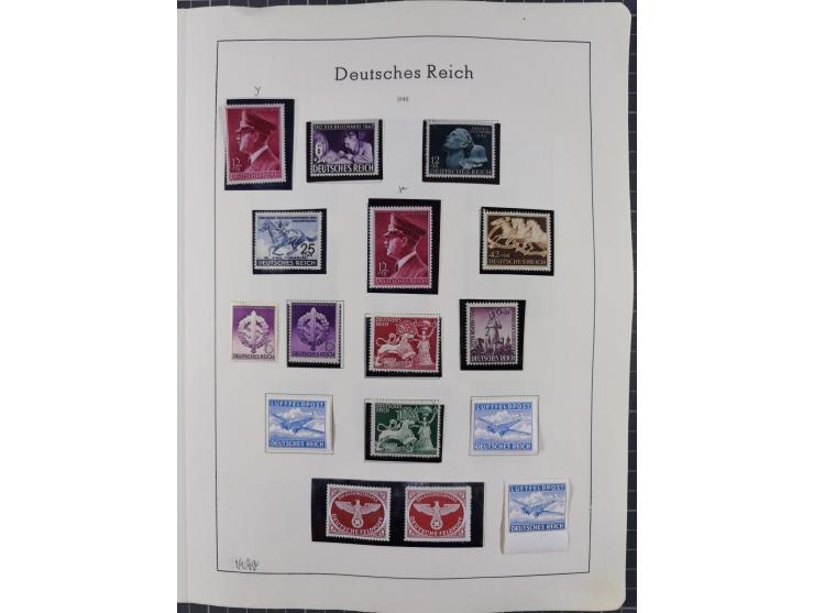 1872/1966, gestempelte und postfrische/ungebrauchte alte Sammlung in zwei Vordruckalben, ab Deutsches Reich gestempelt in den