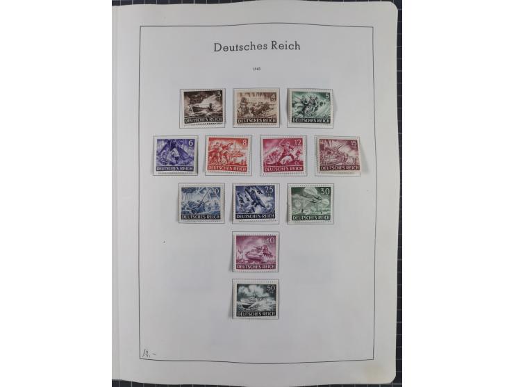 1872/1966, gestempelte und postfrische/ungebrauchte alte Sammlung in zwei Vordruckalben, ab Deutsches Reich gestempelt in den