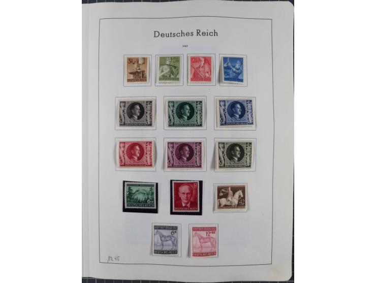 1872/1966, gestempelte und postfrische/ungebrauchte alte Sammlung in zwei Vordruckalben, ab Deutsches Reich gestempelt in den