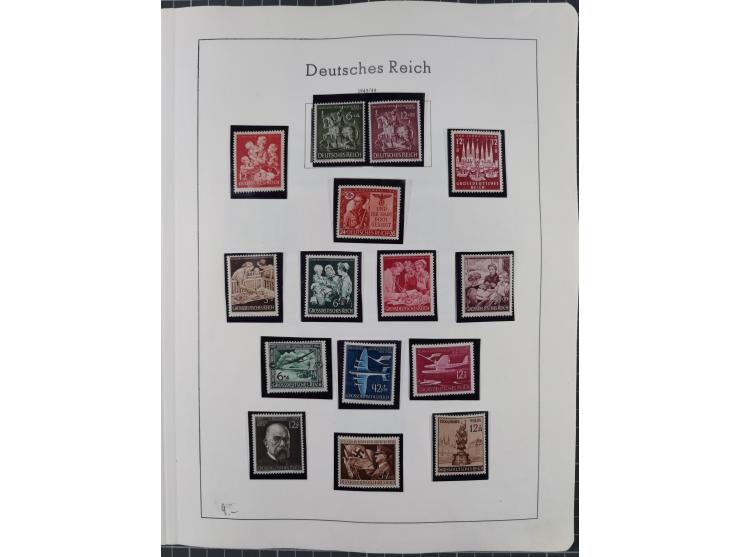 1872/1966, gestempelte und postfrische/ungebrauchte alte Sammlung in zwei Vordruckalben, ab Deutsches Reich gestempelt in den