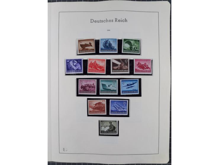 1872/1966, gestempelte und postfrische/ungebrauchte alte Sammlung in zwei Vordruckalben, ab Deutsches Reich gestempelt in den