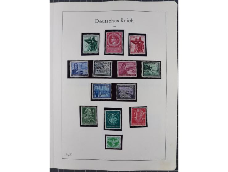 1872/1966, gestempelte und postfrische/ungebrauchte alte Sammlung in zwei Vordruckalben, ab Deutsches Reich gestempelt in den