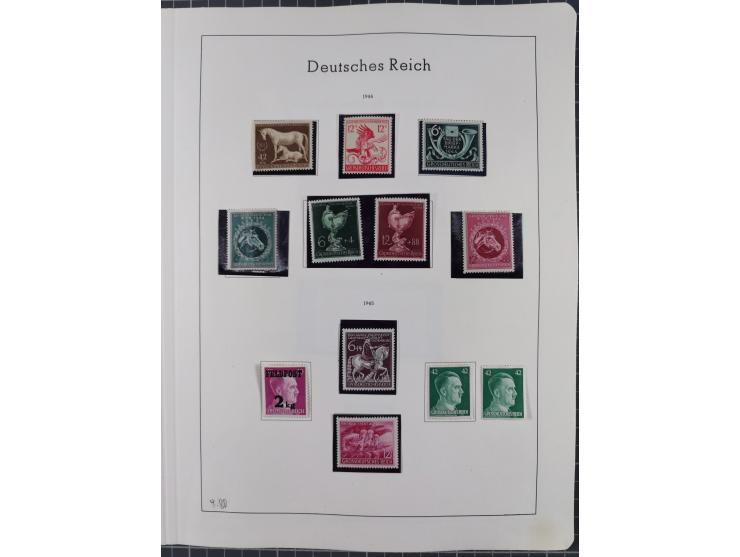 1872/1966, gestempelte und postfrische/ungebrauchte alte Sammlung in zwei Vordruckalben, ab Deutsches Reich gestempelt in den