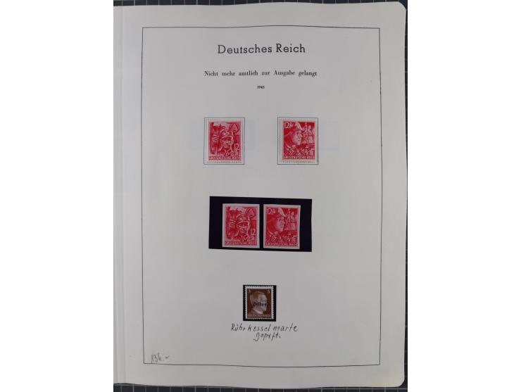 1872/1966, gestempelte und postfrische/ungebrauchte alte Sammlung in zwei Vordruckalben, ab Deutsches Reich gestempelt in den