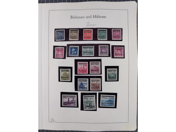 1872/1966, gestempelte und postfrische/ungebrauchte alte Sammlung in zwei Vordruckalben, ab Deutsches Reich gestempelt in den