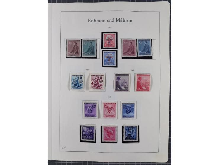 1872/1966, gestempelte und postfrische/ungebrauchte alte Sammlung in zwei Vordruckalben, ab Deutsches Reich gestempelt in den