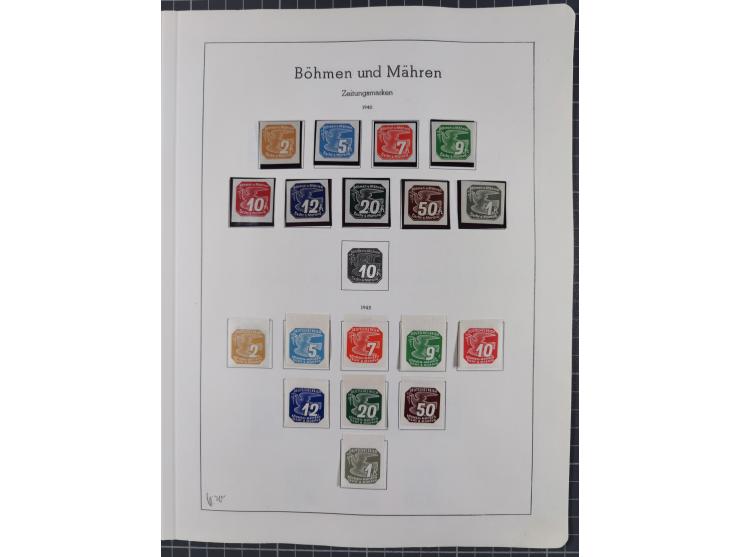 1872/1966, gestempelte und postfrische/ungebrauchte alte Sammlung in zwei Vordruckalben, ab Deutsches Reich gestempelt in den