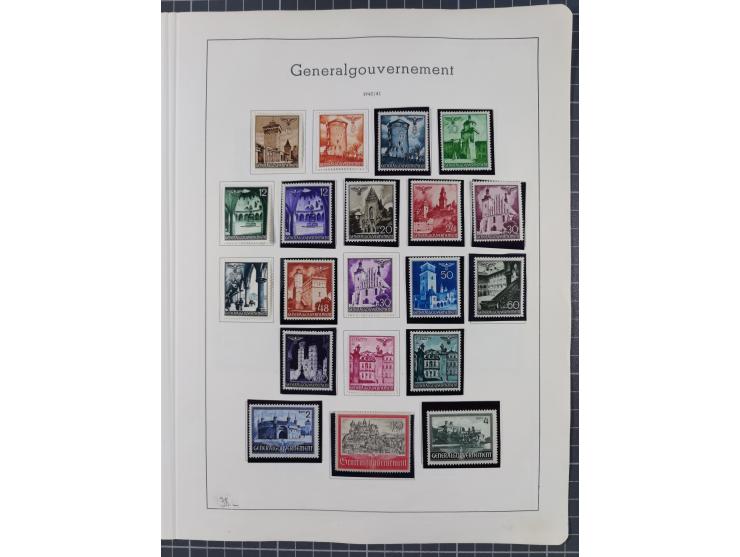 1872/1966, gestempelte und postfrische/ungebrauchte alte Sammlung in zwei Vordruckalben, ab Deutsches Reich gestempelt in den