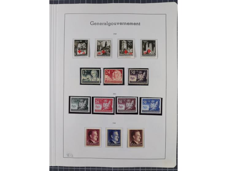 1872/1966, gestempelte und postfrische/ungebrauchte alte Sammlung in zwei Vordruckalben, ab Deutsches Reich gestempelt in den