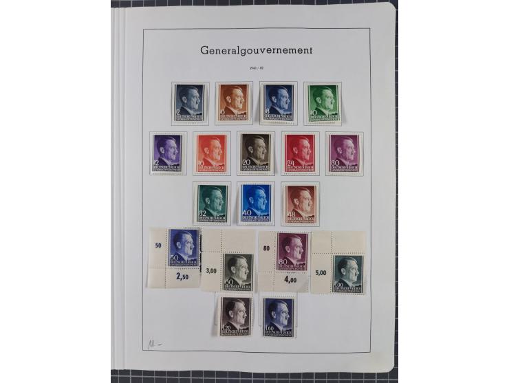 1872/1966, gestempelte und postfrische/ungebrauchte alte Sammlung in zwei Vordruckalben, ab Deutsches Reich gestempelt in den
