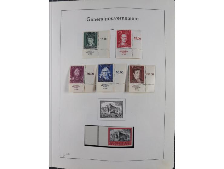 1872/1966, gestempelte und postfrische/ungebrauchte alte Sammlung in zwei Vordruckalben, ab Deutsches Reich gestempelt in den