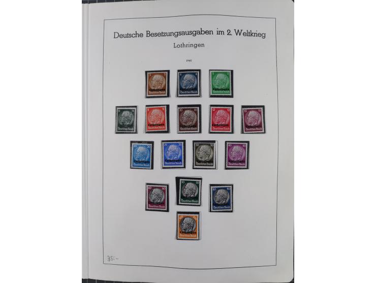1872/1966, gestempelte und postfrische/ungebrauchte alte Sammlung in zwei Vordruckalben, ab Deutsches Reich gestempelt in den