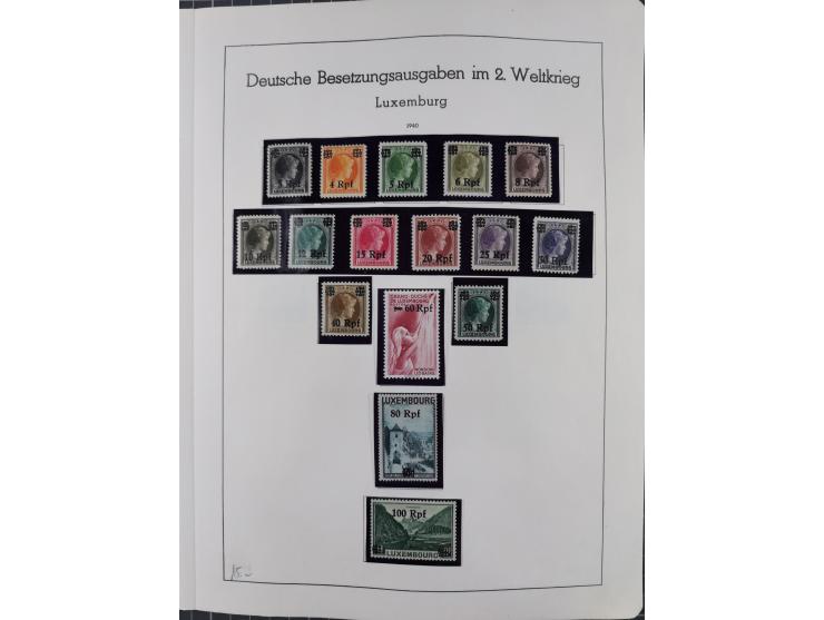 1872/1966, gestempelte und postfrische/ungebrauchte alte Sammlung in zwei Vordruckalben, ab Deutsches Reich gestempelt in den