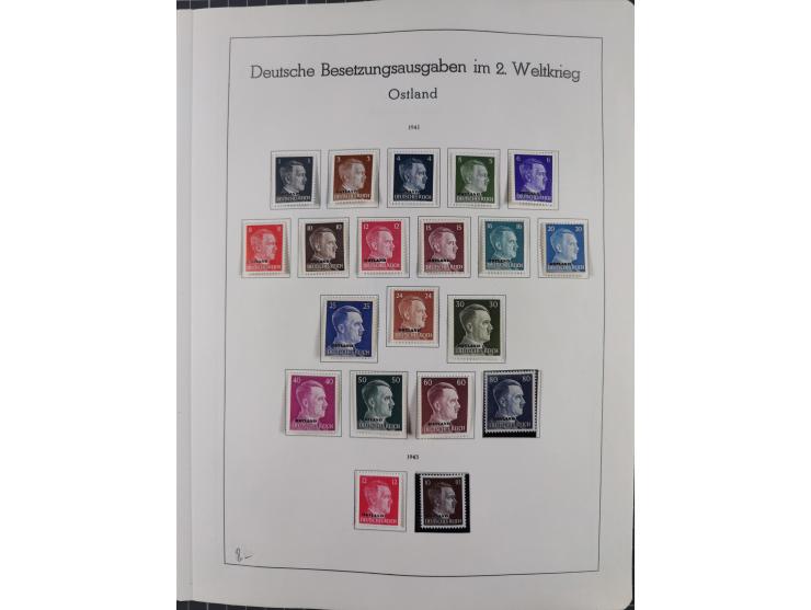 1872/1966, gestempelte und postfrische/ungebrauchte alte Sammlung in zwei Vordruckalben, ab Deutsches Reich gestempelt in den