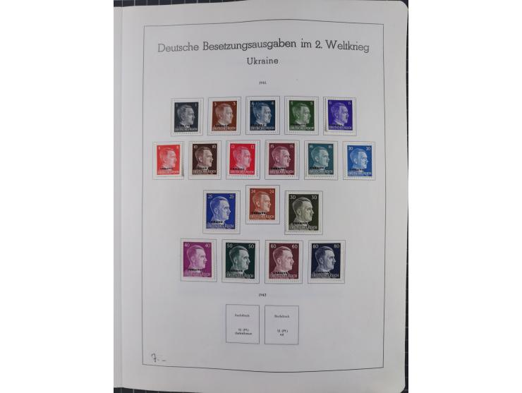1872/1966, gestempelte und postfrische/ungebrauchte alte Sammlung in zwei Vordruckalben, ab Deutsches Reich gestempelt in den