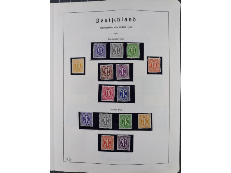 1872/1966, gestempelte und postfrische/ungebrauchte alte Sammlung in zwei Vordruckalben, ab Deutsches Reich gestempelt in den
