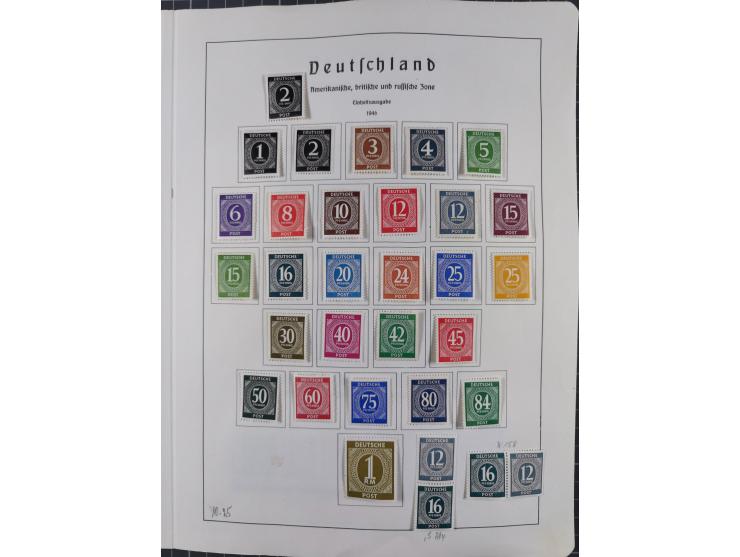 1872/1966, gestempelte und postfrische/ungebrauchte alte Sammlung in zwei Vordruckalben, ab Deutsches Reich gestempelt in den