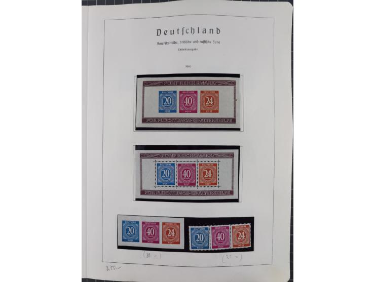 1872/1966, gestempelte und postfrische/ungebrauchte alte Sammlung in zwei Vordruckalben, ab Deutsches Reich gestempelt in den