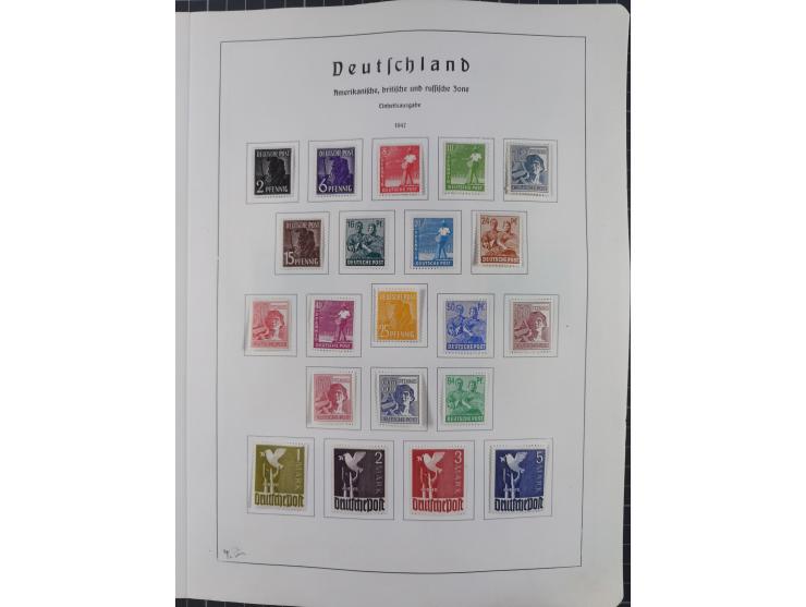 1872/1966, gestempelte und postfrische/ungebrauchte alte Sammlung in zwei Vordruckalben, ab Deutsches Reich gestempelt in den