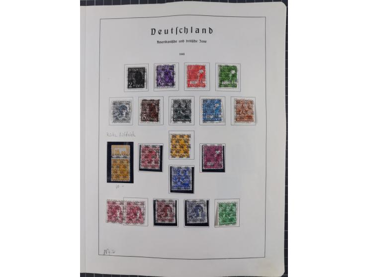 1872/1966, gestempelte und postfrische/ungebrauchte alte Sammlung in zwei Vordruckalben, ab Deutsches Reich gestempelt in den