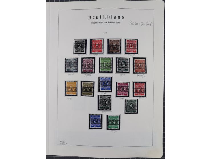 1872/1966, gestempelte und postfrische/ungebrauchte alte Sammlung in zwei Vordruckalben, ab Deutsches Reich gestempelt in den
