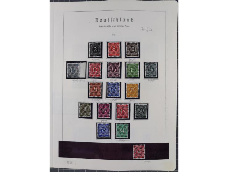 1872/1966, gestempelte und postfrische/ungebrauchte alte Sammlung in zwei Vordruckalben, ab Deutsches Reich gestempelt in den