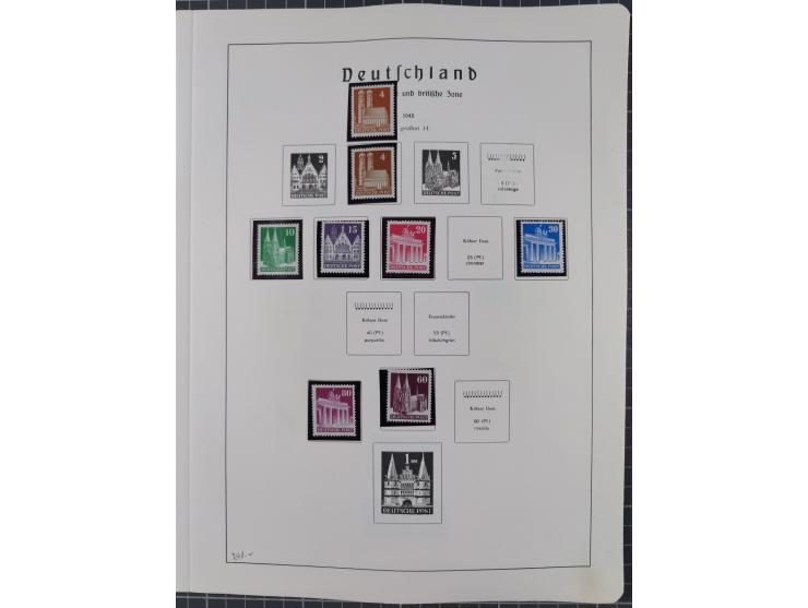 1872/1966, gestempelte und postfrische/ungebrauchte alte Sammlung in zwei Vordruckalben, ab Deutsches Reich gestempelt in den