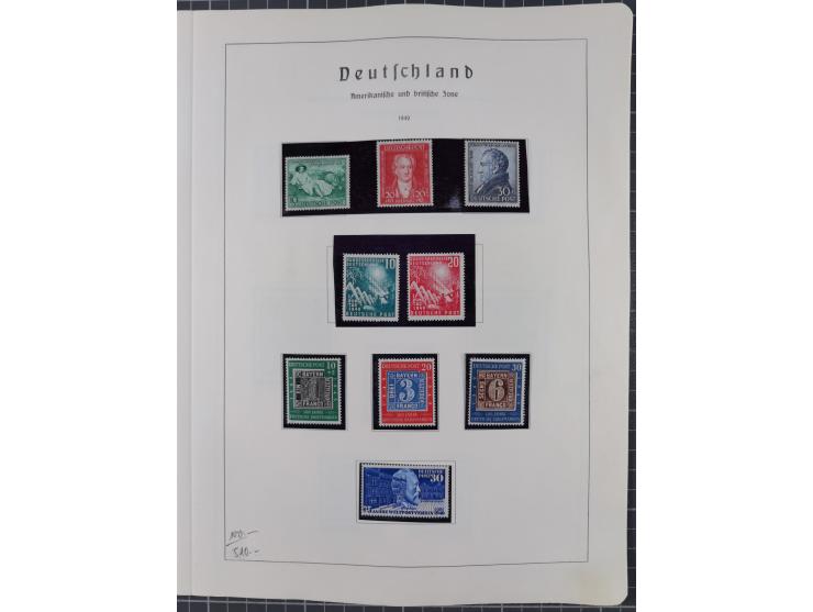 1872/1966, gestempelte und postfrische/ungebrauchte alte Sammlung in zwei Vordruckalben, ab Deutsches Reich gestempelt in den