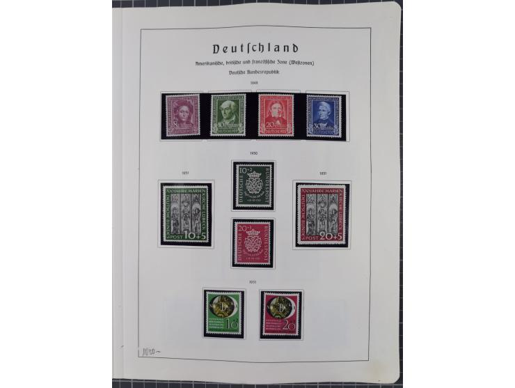 1872/1966, gestempelte und postfrische/ungebrauchte alte Sammlung in zwei Vordruckalben, ab Deutsches Reich gestempelt in den