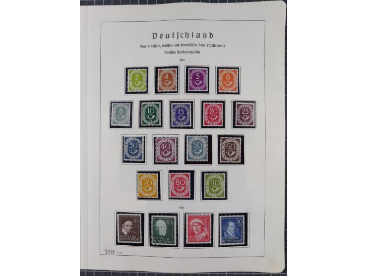 1872/1966, gestempelte und postfrische/ungebrauchte alte Sammlung in zwei Vordruckalben, ab Deutsches Reich gestempelt in den