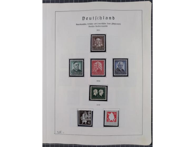 1872/1966, gestempelte und postfrische/ungebrauchte alte Sammlung in zwei Vordruckalben, ab Deutsches Reich gestempelt in den