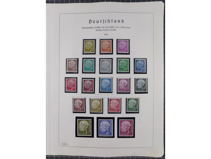 1872/1966, gestempelte und postfrische/ungebrauchte alte Sammlung in zwei Vordruckalben, ab Deutsches Reich gestempelt in den