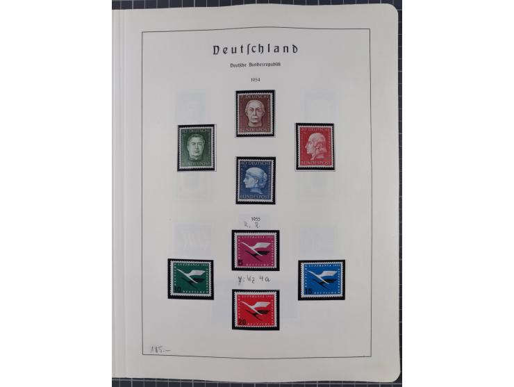 1872/1966, gestempelte und postfrische/ungebrauchte alte Sammlung in zwei Vordruckalben, ab Deutsches Reich gestempelt in den