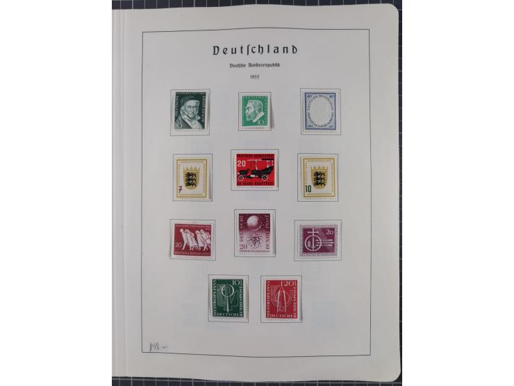 1872/1966, gestempelte und postfrische/ungebrauchte alte Sammlung in zwei Vordruckalben, ab Deutsches Reich gestempelt in den