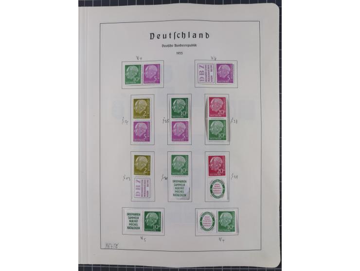 1872/1966, gestempelte und postfrische/ungebrauchte alte Sammlung in zwei Vordruckalben, ab Deutsches Reich gestempelt in den