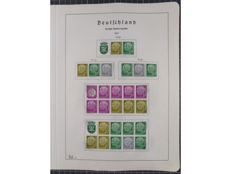 1872/1966, gestempelte und postfrische/ungebrauchte alte Sammlung in zwei Vordruckalben, ab Deutsches Reich gestempelt in den