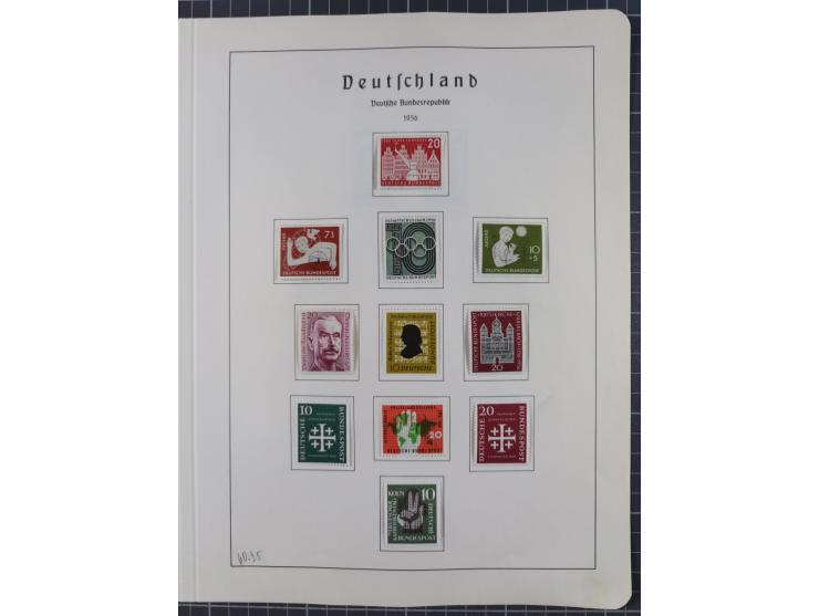 1872/1966, gestempelte und postfrische/ungebrauchte alte Sammlung in zwei Vordruckalben, ab Deutsches Reich gestempelt in den